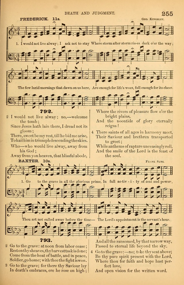 Songs of the Church: or, hymns and tunes for Christian worship page 255