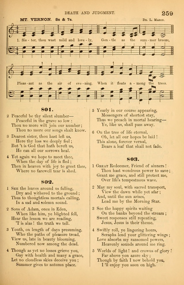 Songs of the Church: or, hymns and tunes for Christian worship page 259