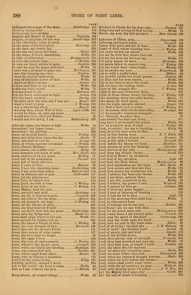Songs of the Church: or, hymns and tunes for Christian worship page 388