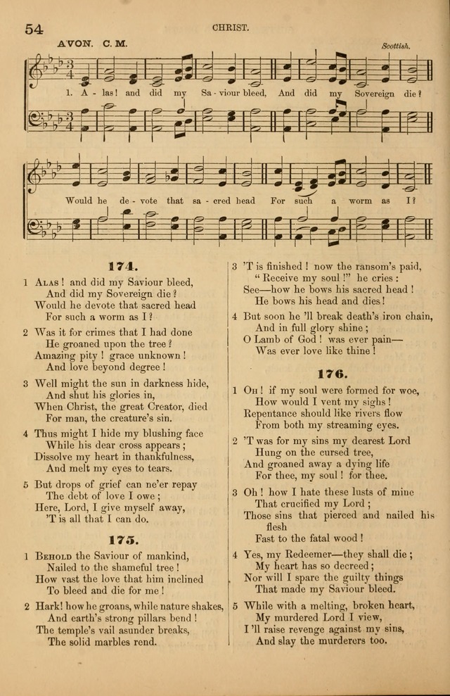 Songs of the Church: or, hymns and tunes for Christian worship page 54