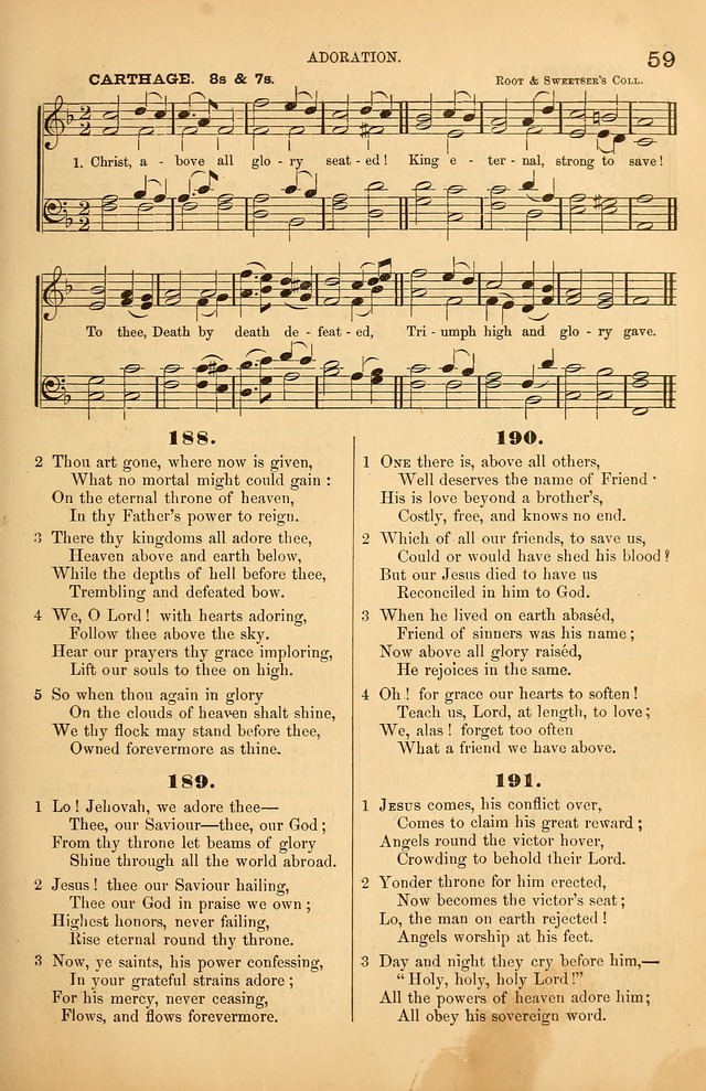 Songs of the Church: or, hymns and tunes for Christian worship page 59