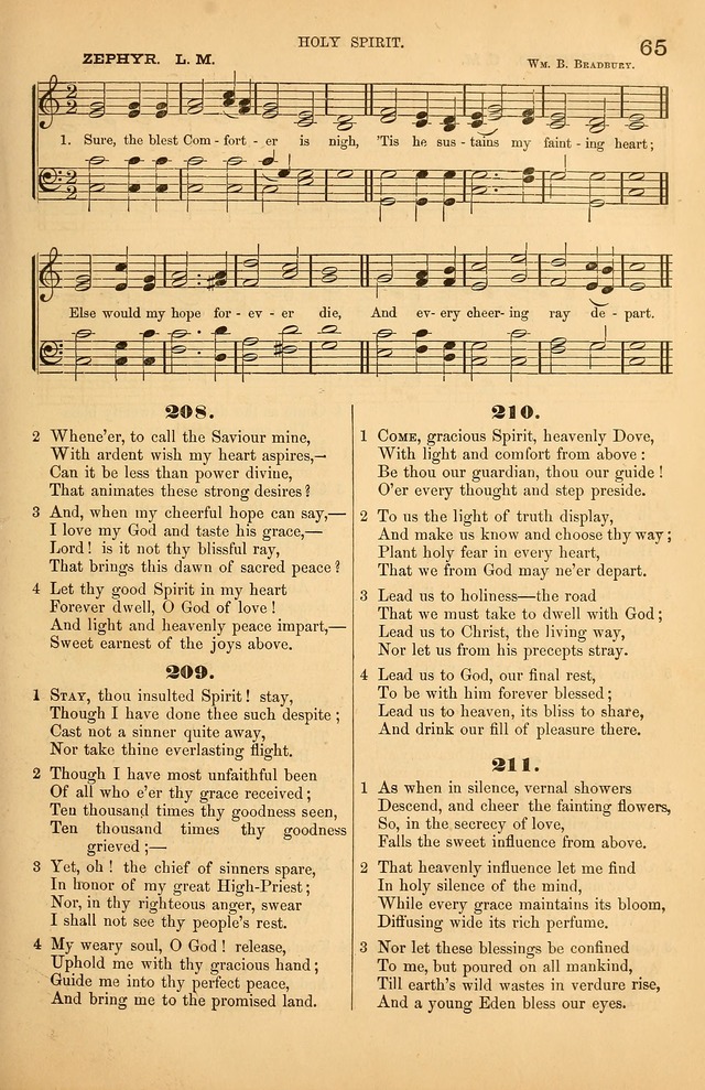 Songs of the Church: or, hymns and tunes for Christian worship page 65