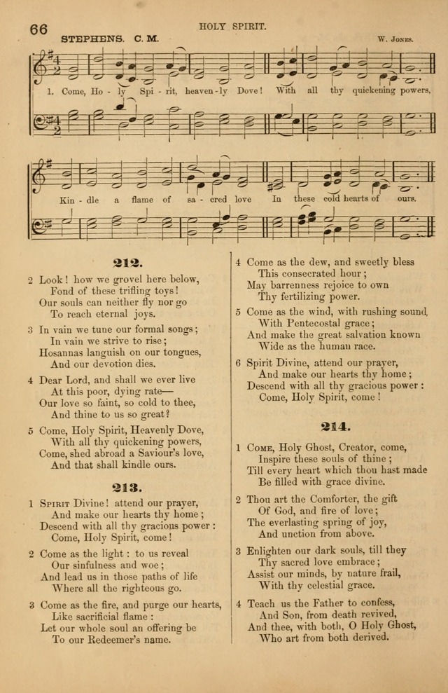 Songs of the Church: or, hymns and tunes for Christian worship page 66