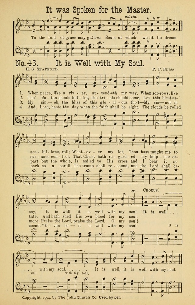 Songs of Faith and Hope page 43