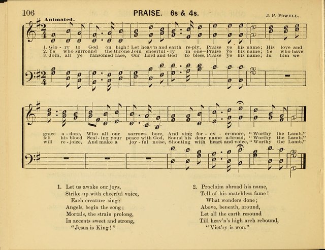 Songs of Glory : For Sunday Schools, Churches and The Social Circle page 107