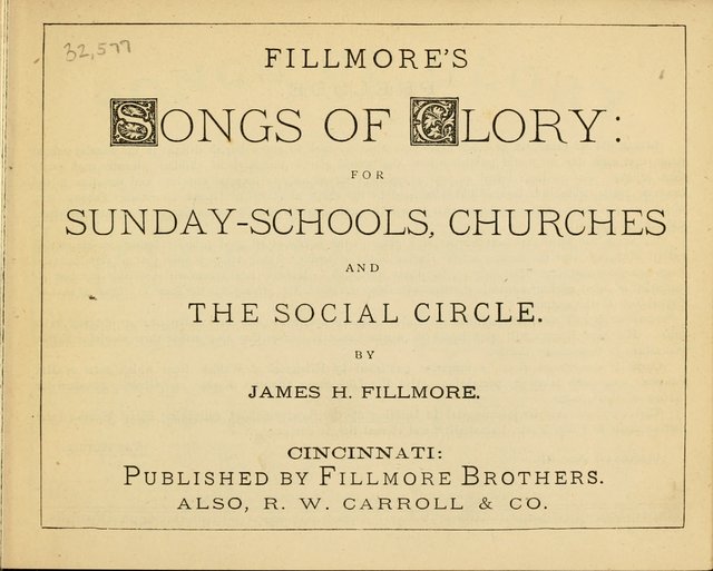 Songs of Glory : For Sunday Schools, Churches and The Social Circle page v