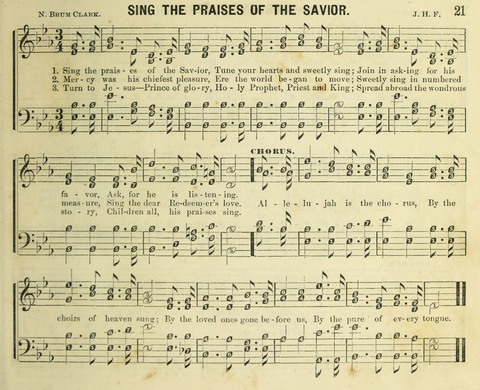 Songs of Gratitude: a cluster of new melodies for Sunday schools and worshiping assemblies page 21