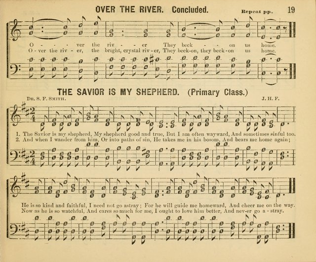 Songs of Glory No. 2: a collection of beautiful songs for Sunday Schools and the Family Circle page 19