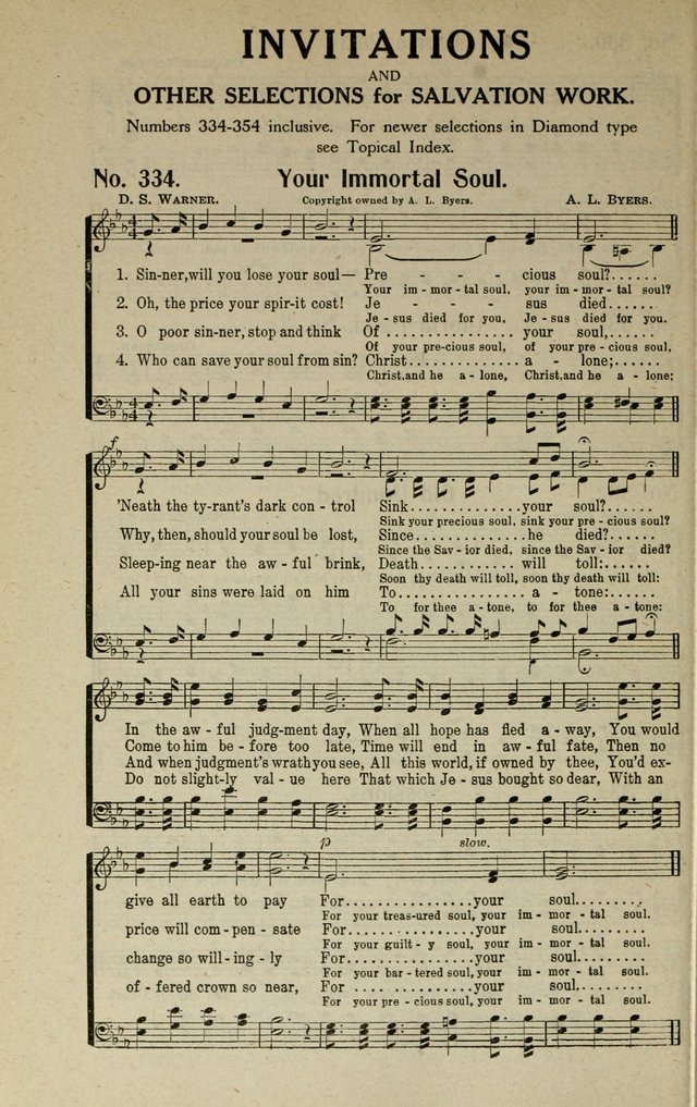 Songs of Grace and Glory: A New and Inspiring Selection of Sacred Songs for Evangelical Use and General Worship page 259