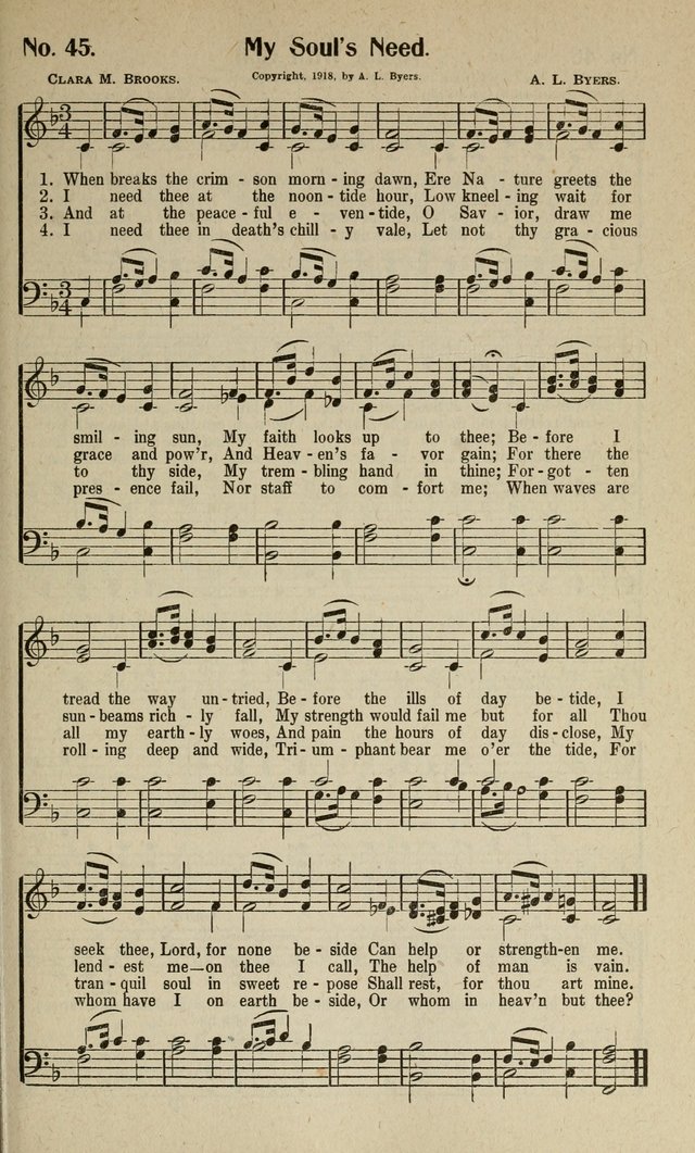 Songs of Grace and Glory: A New and Inspiring Selection of Sacred Songs for Evangelical Use and General Worship page 50