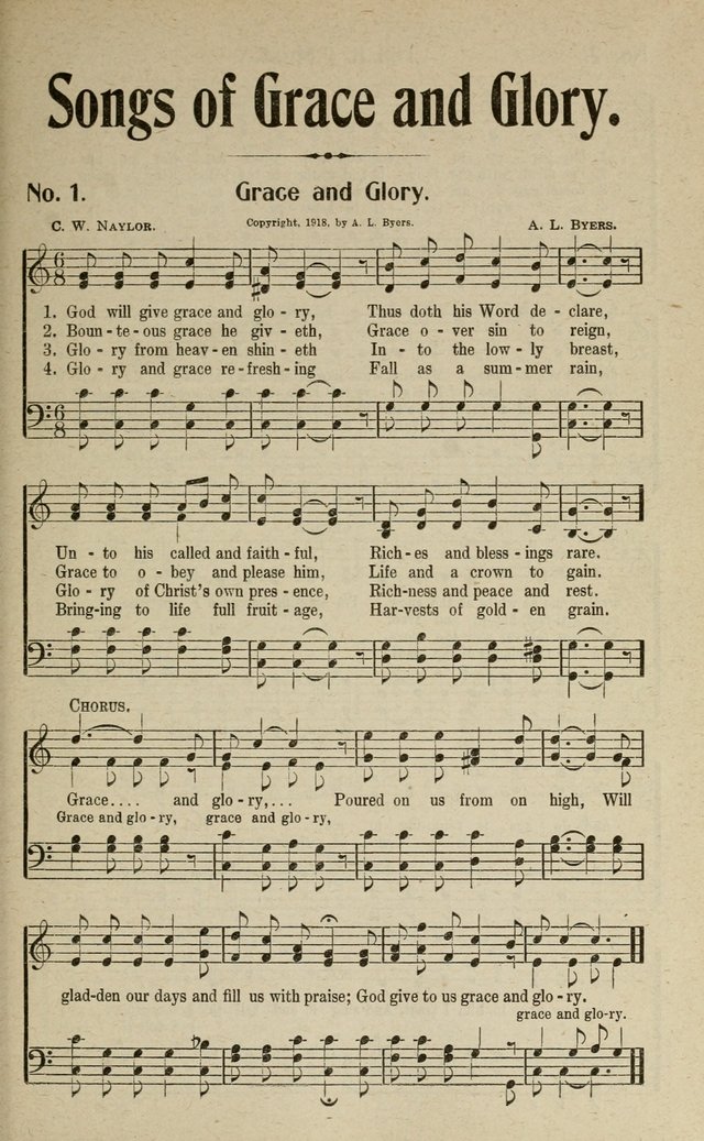 Songs of Grace and Glory: A New and Inspiring Selection of Sacred Songs for Evangelical Use and General Worship page 6