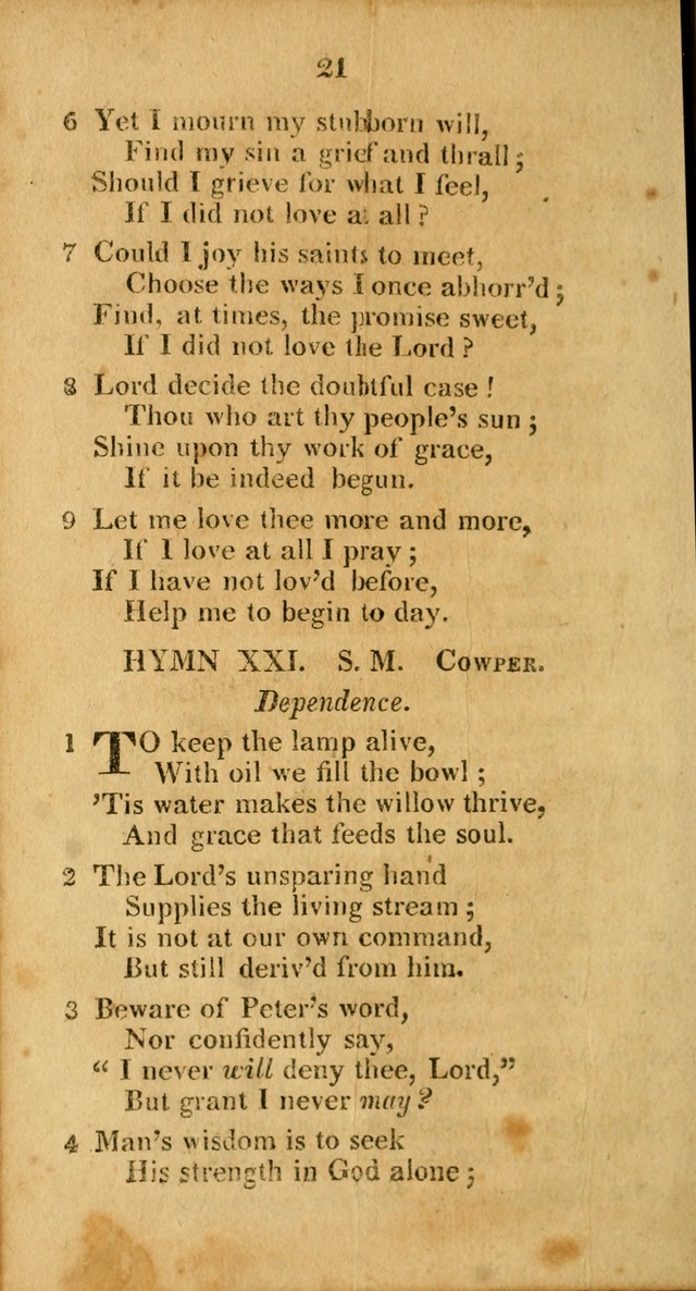 A Selection of Hymns for the use of social religious meetings, and for private devotions 2d ed. page 17