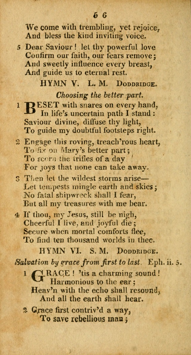 A Selection of Hymns for the use of social religious meetings, and for private devotions 2d ed. page 5