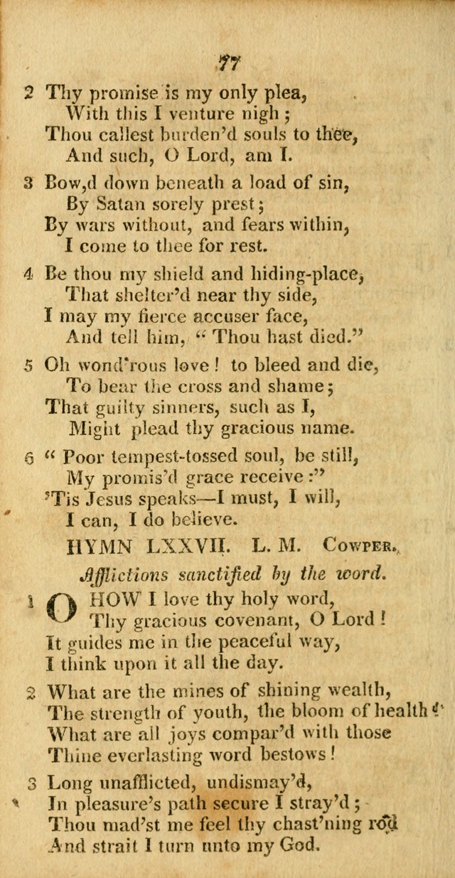 A Selection of Hymns for the use of social religious meetings, and for private devotions 2d ed. page 57