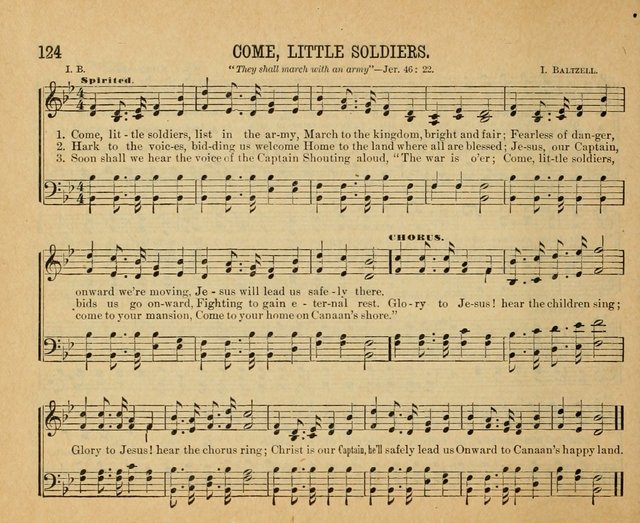 Songs of the Kingdom: a choice collection of songs and hymns for the Sunday school and other social services page 124