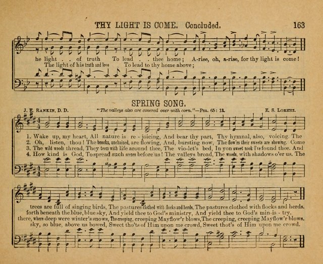 Songs of the Kingdom: a choice collection of songs and hymns for the Sunday school and other social services page 163