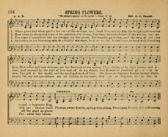 Songs of the Kingdom: a choice collection of songs and hymns for the Sunday school and other social services page 164