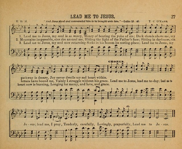 Songs of the Kingdom: a choice collection of songs and hymns for the Sunday school and other social services page 37