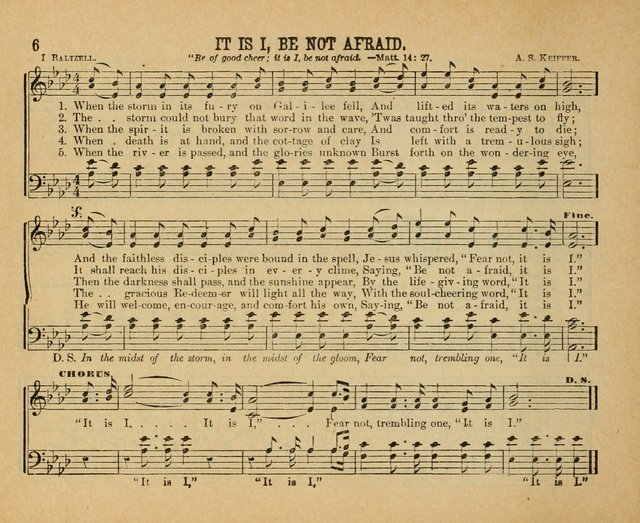Songs of the Kingdom: a choice collection of songs and hymns for the Sunday school and other social services page 6