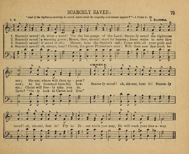 Songs of the Kingdom: a choice collection of songs and hymns for the Sunday school and other social services page 75