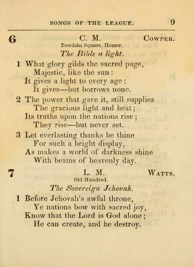 Songs of the League page 9