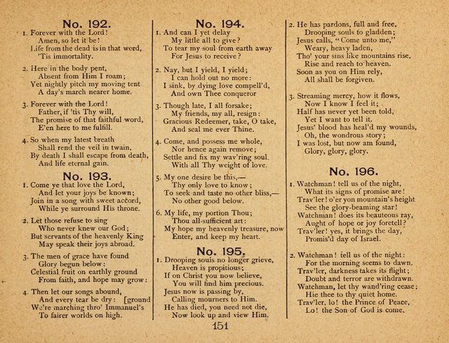 Songs of Love and Praise: for Sabbath-Schools, Prayer-Meetings, and Family Circle page 151