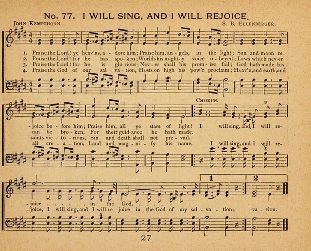 Songs of Love and Praise: for Sabbath-Schools, Prayer-Meetings, and Family Circle page 27