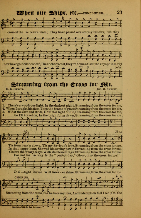 Songs of Love and Praise: for use in meetings & Christian worship & work page 23
