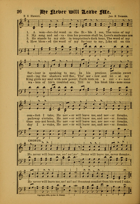 Songs of Love and Praise: for use in meetings & Christian worship & work page 26