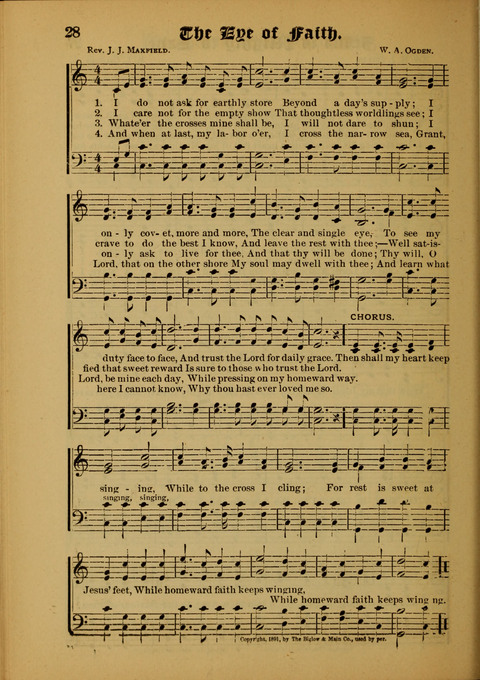 Songs of Love and Praise: for use in meetings & Christian worship & work page 28