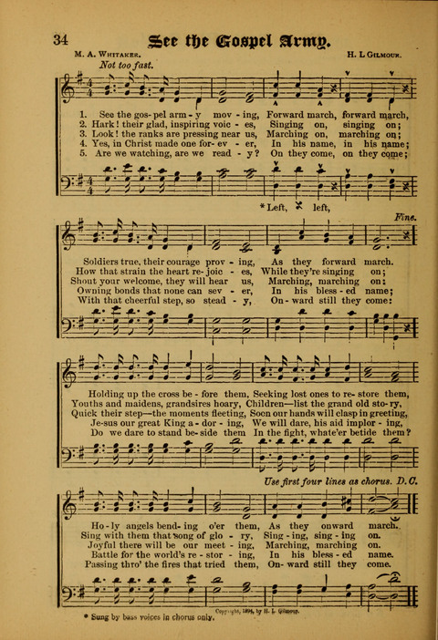 Songs of Love and Praise: for use in meetings & Christian worship & work page 34