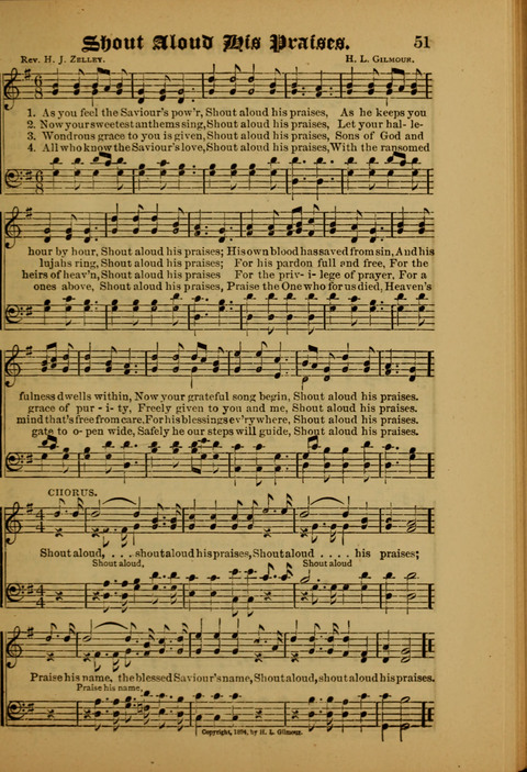 Songs of Love and Praise: for use in meetings & Christian worship & work page 51