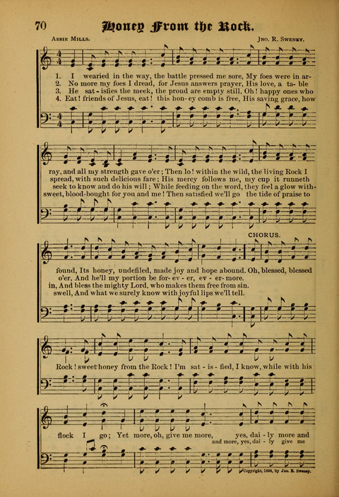 Songs of Love and Praise: for use in meetings & Christian worship & work page 70