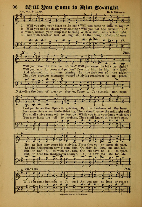 Songs of Love and Praise: for use in meetings & Christian worship & work page 96