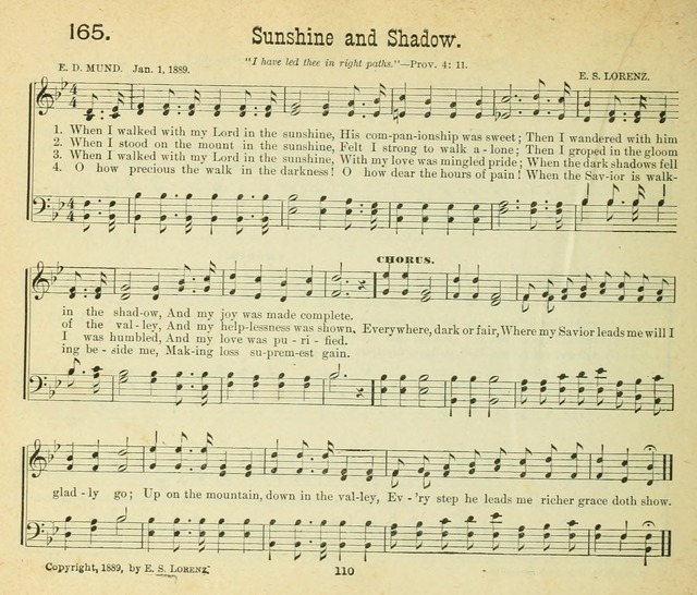 Songs of the Morning: a choice collection of songs and hymns for the Sunday school and other social services page 111