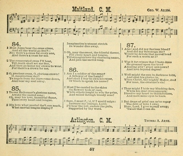 Songs of the Morning: a choice collection of songs and hymns for the Sunday school and other social services page 58