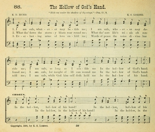 Songs of the Morning: a choice collection of songs and hymns for the Sunday school and other social services page 59