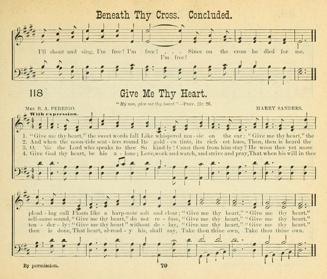 Songs of the Morning: a choice collection of songs and hymns for the Sunday school and other social services page 80