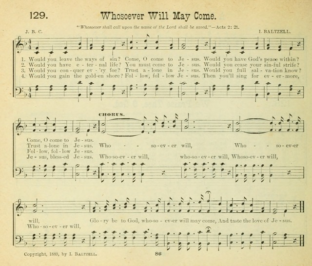 Songs of the Morning: a choice collection of songs and hymns for the Sunday school and other social services page 87