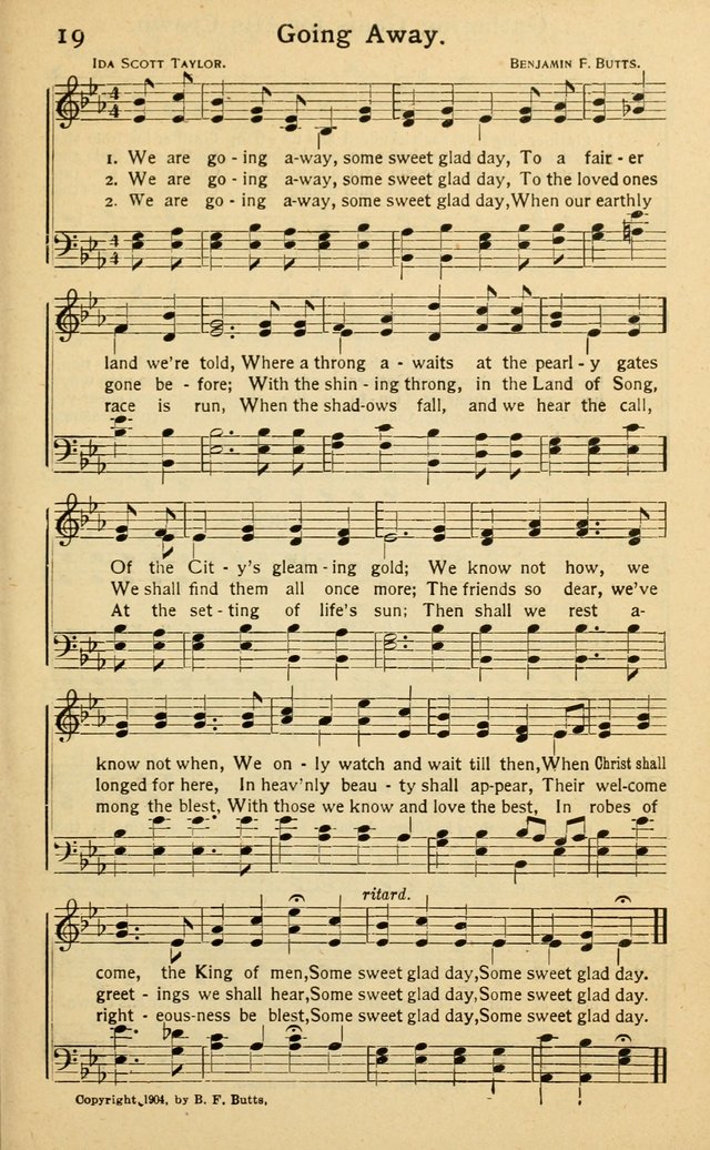Songs of Matchless Love: for evangelistic services, devotional meetings and Sunday schools page 19