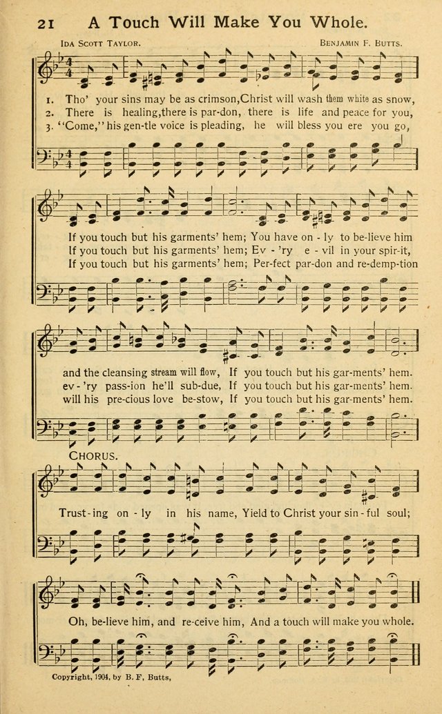 Songs of Matchless Love: for evangelistic services, devotional meetings and Sunday schools page 21