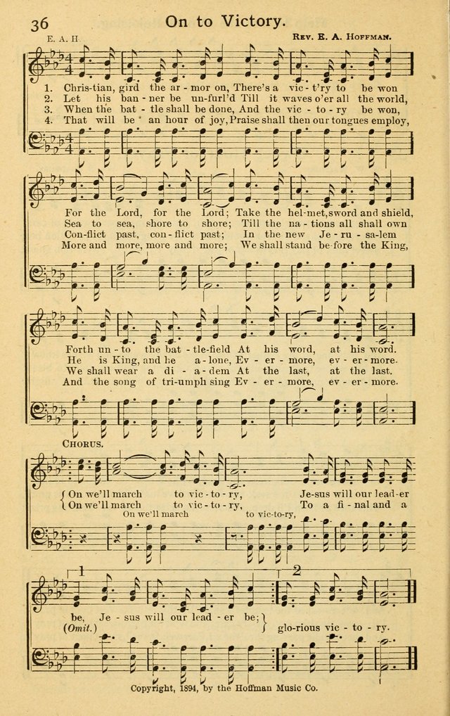 Songs of Matchless Love: for evangelistic services, devotional meetings and Sunday schools page 36
