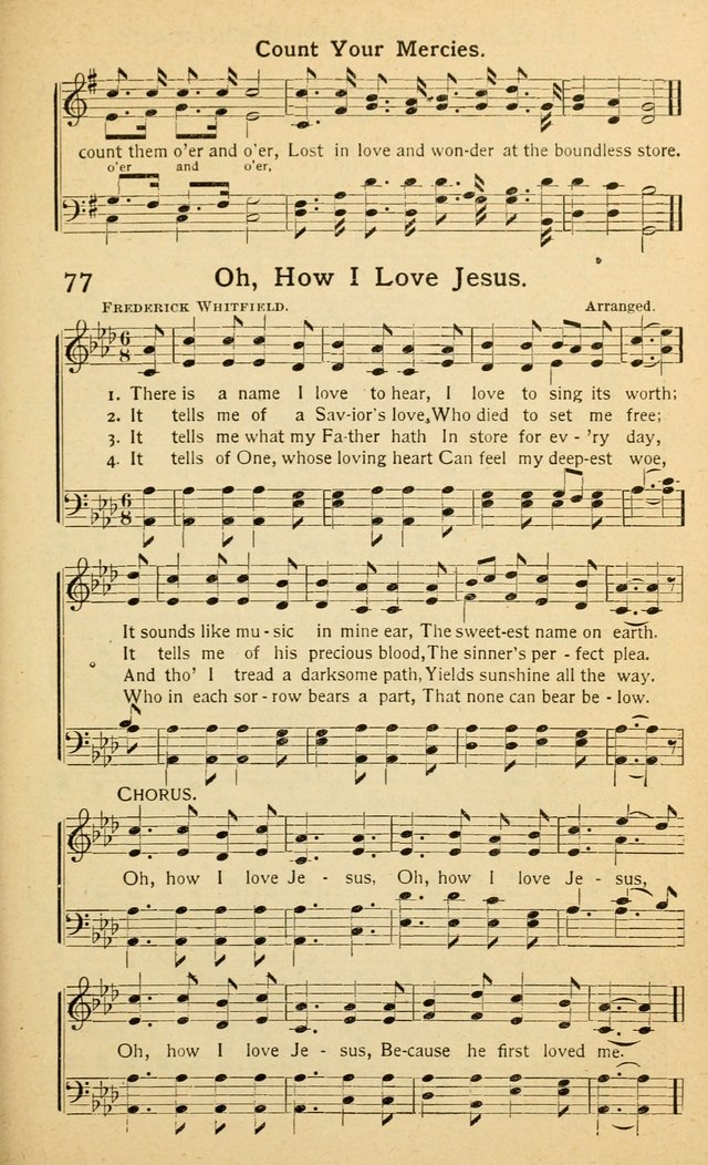 Songs of Matchless Love: for evangelistic services, devotional meetings and Sunday schools page 71