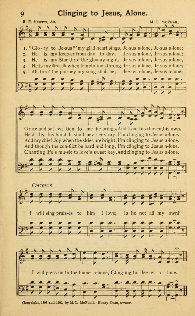 Songs of Matchless Love: for evangelistic services, devotional meetings and Sunday schools page 9