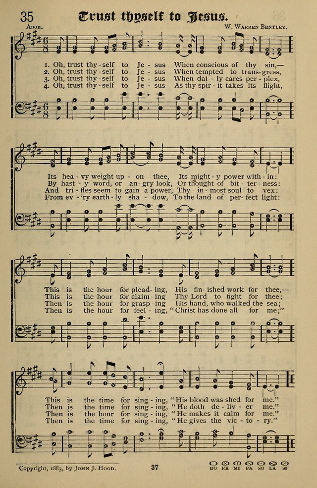 Songs of the New Life: with Songs of Redeeming Love Combined: for use in gospel meetings, etc. page 37