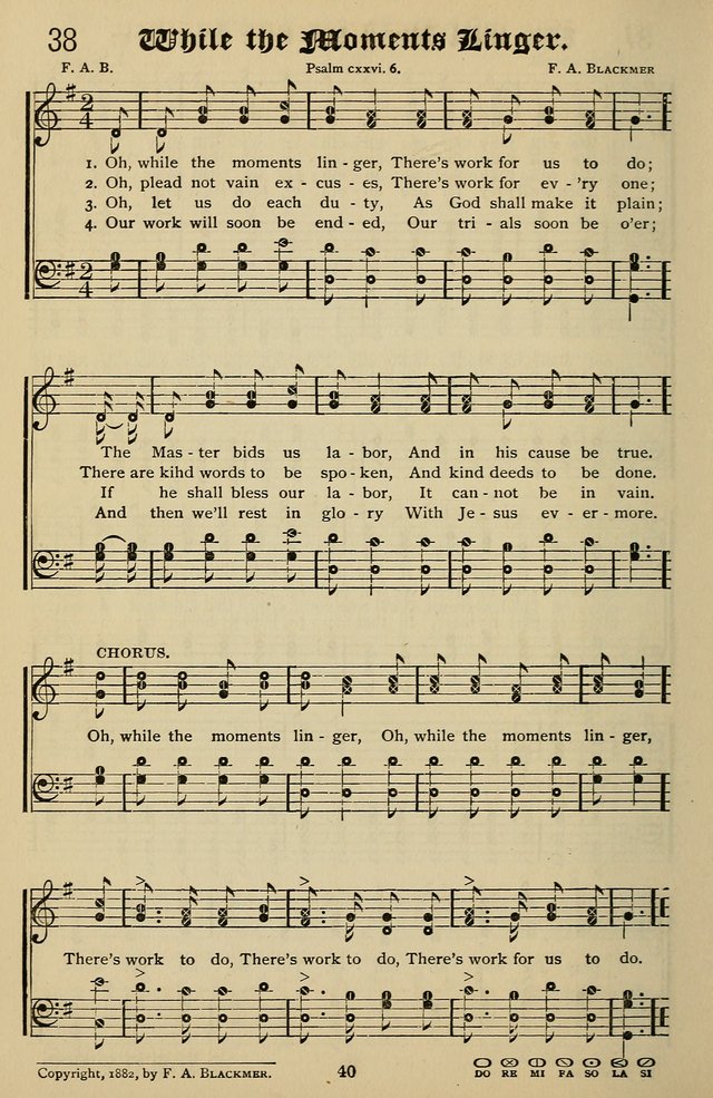 Songs of the New Life: with Songs of Redeeming Love Combined: for use in gospel meetings, etc. page 40