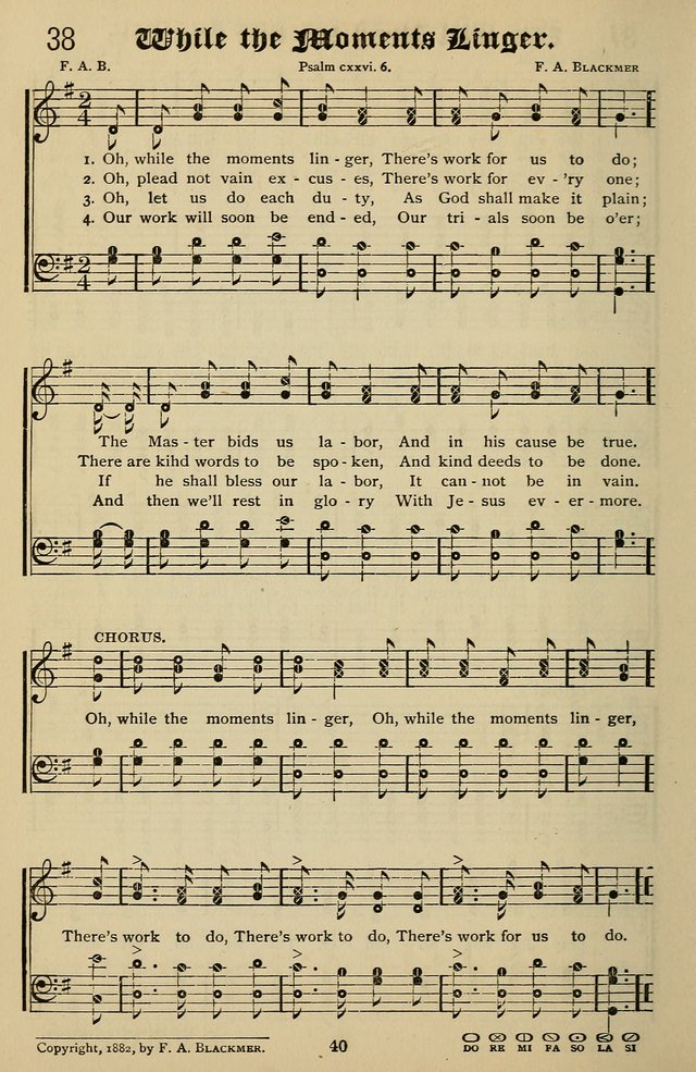 Songs of the New Life: with Songs of Redeeming Love Combined: for use in gospel meetings, etc. page 40