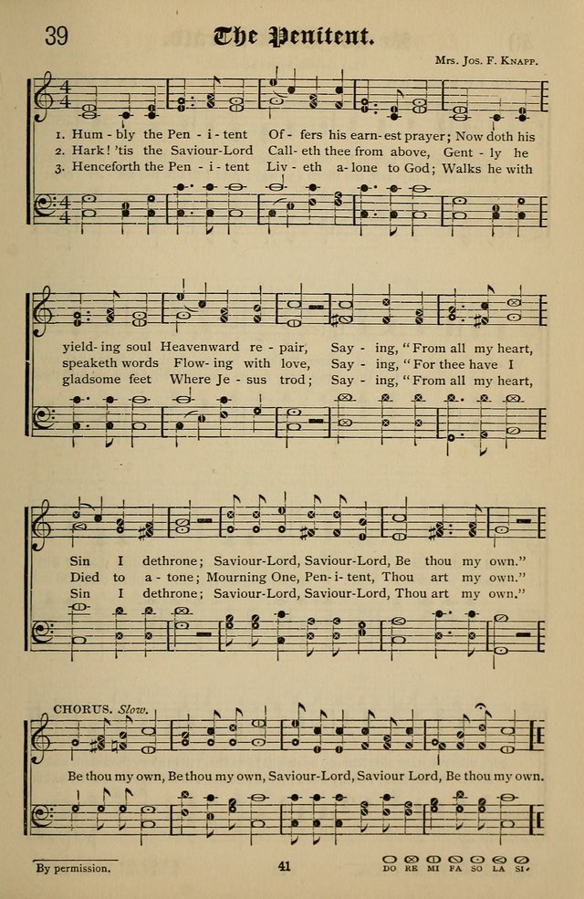 Songs of the New Life: with Songs of Redeeming Love Combined: for use in gospel meetings, etc. page 41