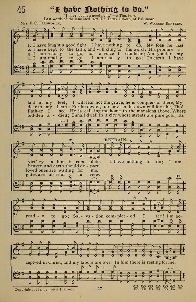 Songs of the New Life: with Songs of Redeeming Love Combined: for use in gospel meetings, etc. page 47