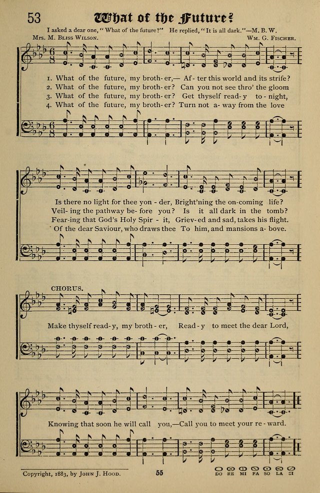 Songs of the New Life: with Songs of Redeeming Love Combined: for use in gospel meetings, etc. page 55